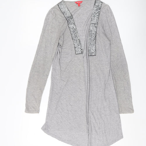Monsoon Women's Grey Cardigan, Size S, Embroidered, Casual