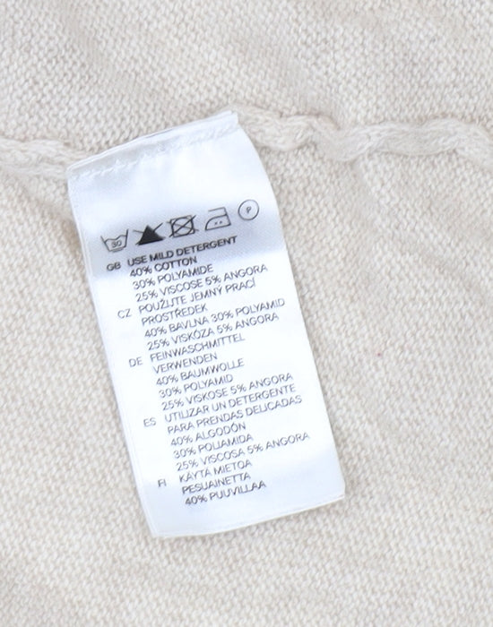 H&M Women's Beige Cardigan Size 12 Long Sleeve