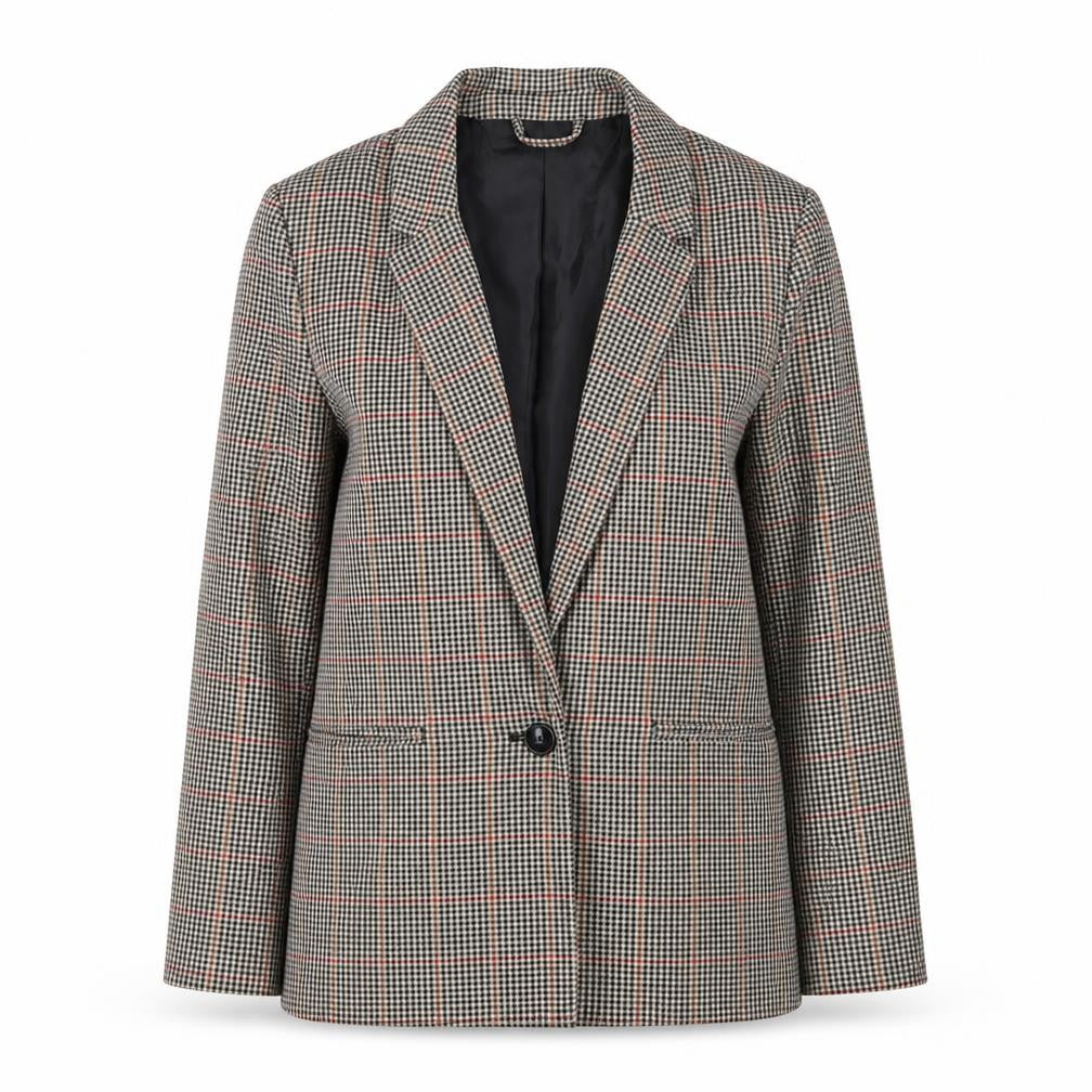 Front view of Pimkie Women's Multicoloured Blazer Houndstooth S