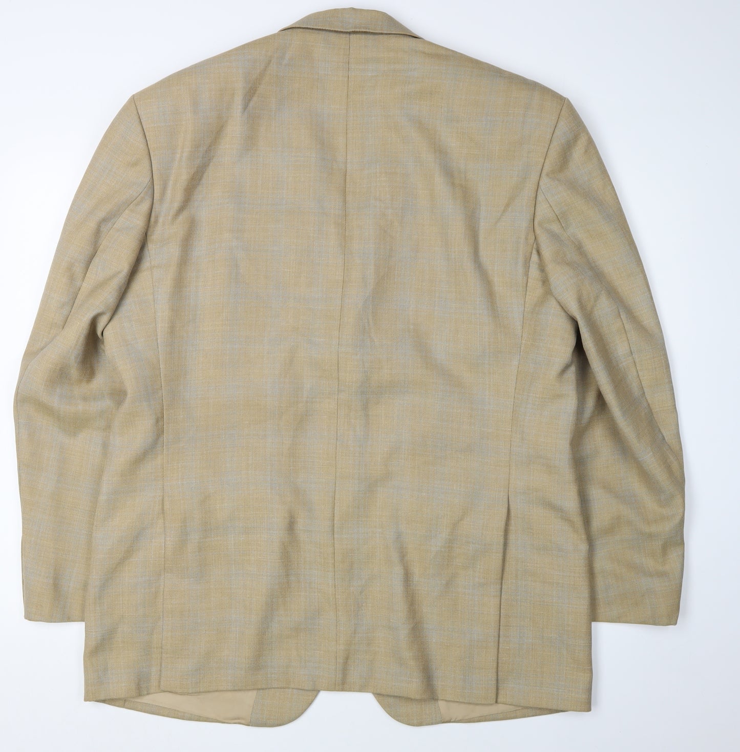 Baumler Men's Beige Blazer, Size 56, Check Pattern