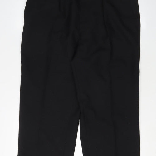 Berwin & Berwin Men's Black Dress Pants, Size 36, Formal Trousers