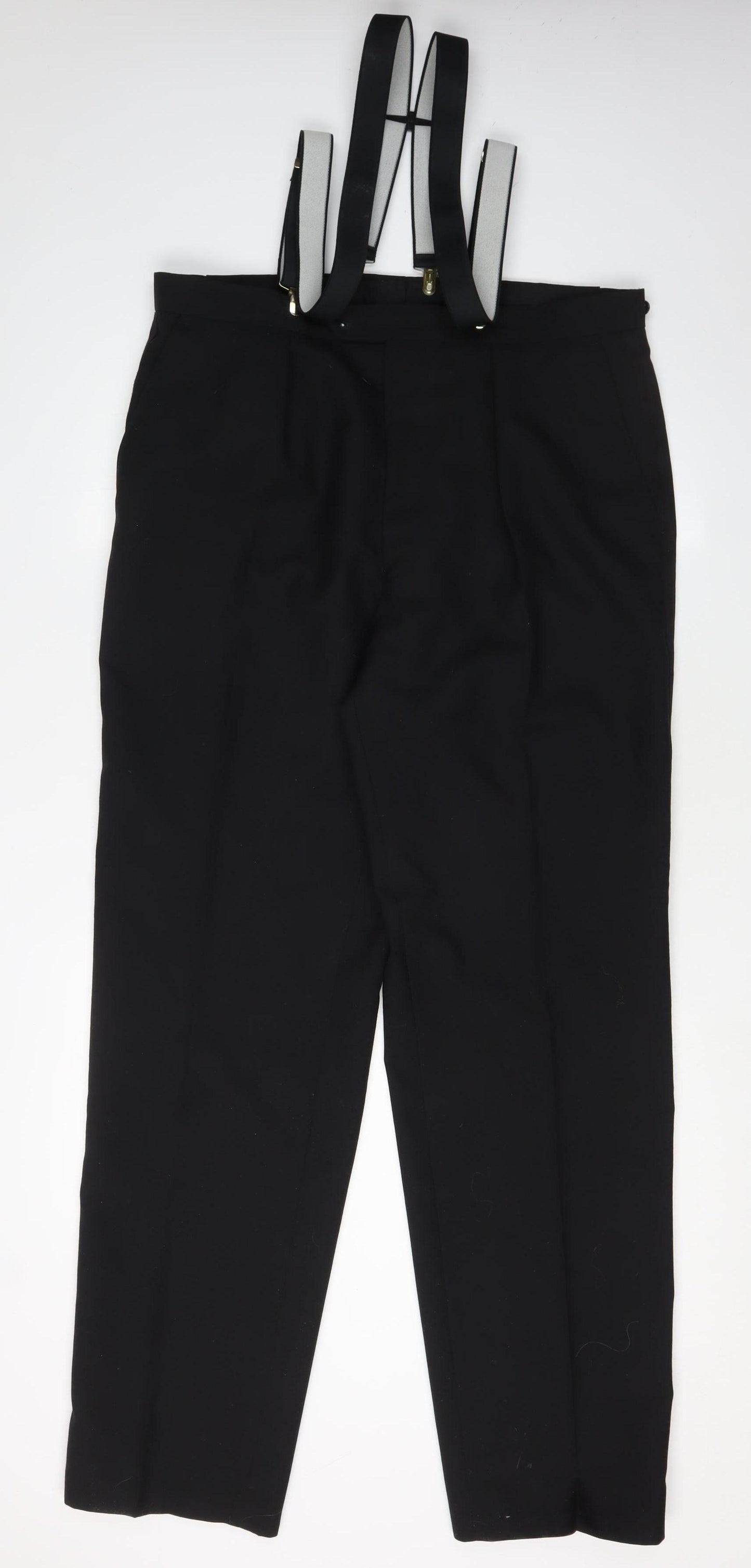 Berwin & Berwin Men's Black Dress Pants, Size 36, Formal Trousers