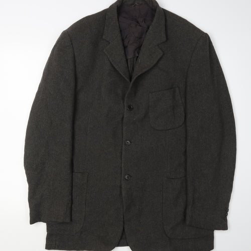 Cerruti 1881 Men's Grey Regular Fit Blazer Size 50