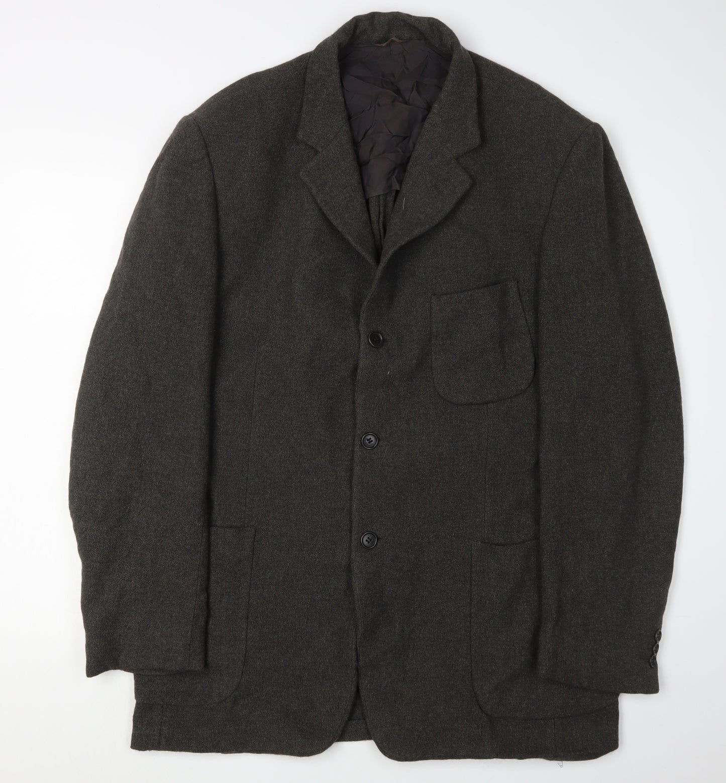 Cerruti 1881 Men's Grey Regular Fit Blazer Size 50