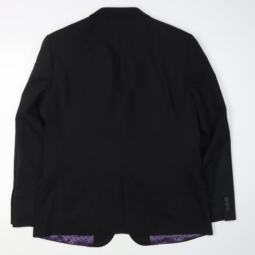 Ted Baker Men's Black Blazer, Size 42S, Wool Blend