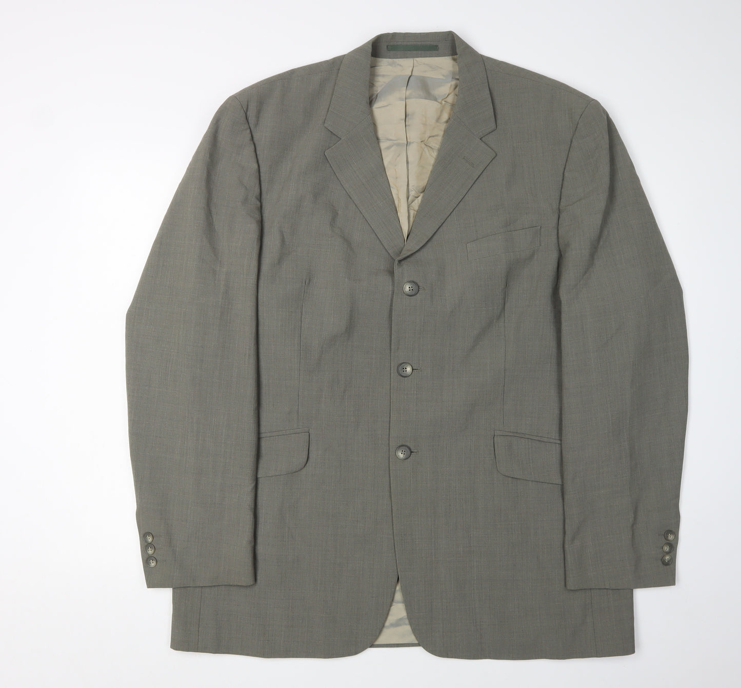 Karl Jackson Men's Grey Blazer, Size 44, Formal Elegance