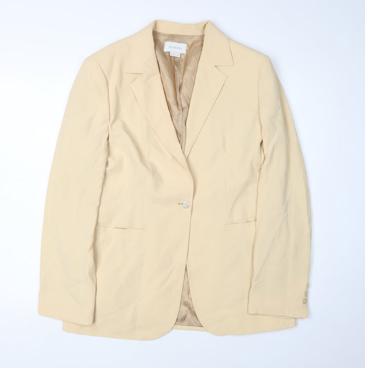 Caractere Beige Women's Blazer UK 14, Business Casual