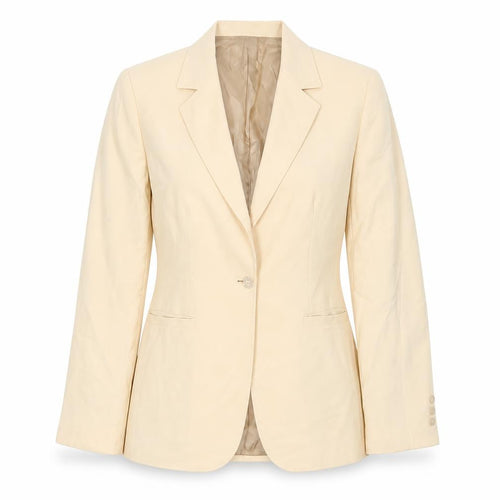 Caractere Beige Women's Blazer UK 14, Business Casual