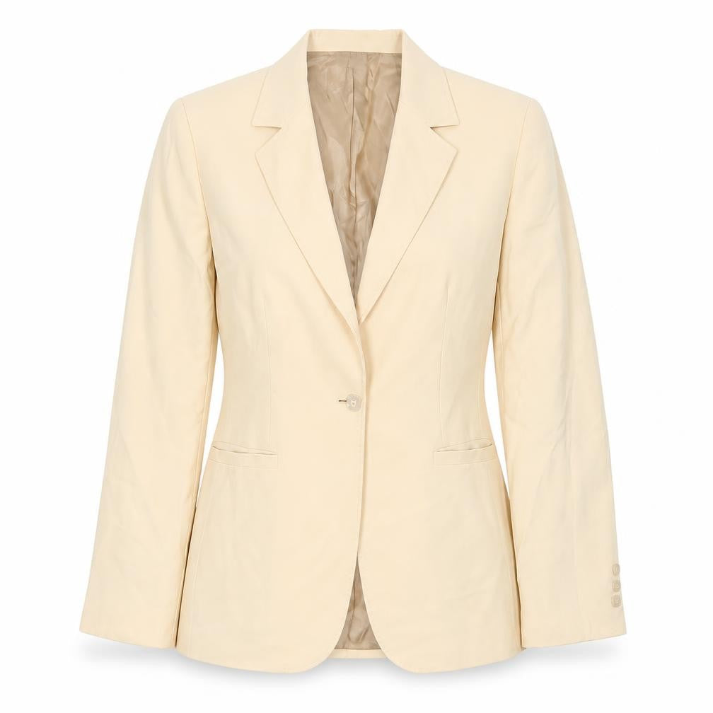 Caractere Beige Women's Blazer UK 14, Business Casual