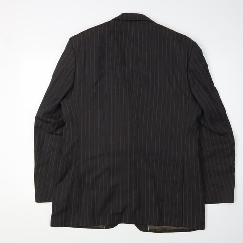 The Label Men's Brown Wool Blazer, Size 40R, Classic Style
