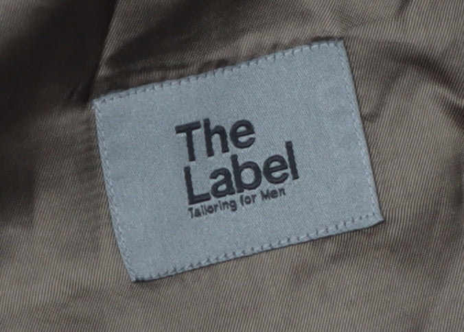 The Label Men's Brown Wool Blazer, Size 40R, Classic Style