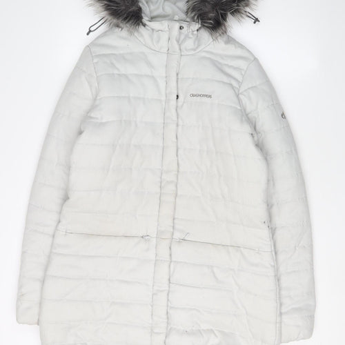Craghoppers Women's White Puffer Jacket Size 10