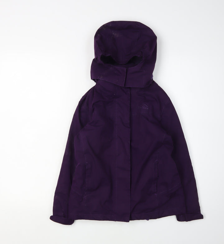 Peter Storm Girls Waterproof Purple Rain Coat 7-8 Years