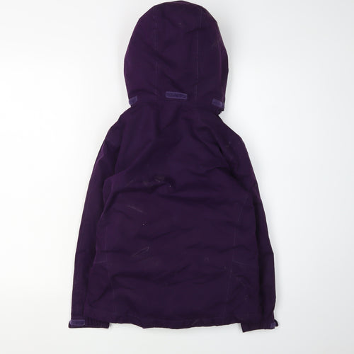 Peter Storm Girls Waterproof Purple Rain Coat 7-8 Years