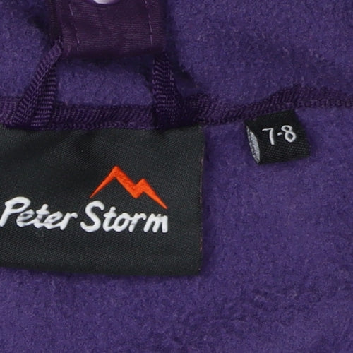 Peter Storm Girls Waterproof Purple Rain Coat 7-8 Years
