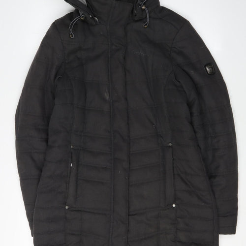 Craghoppers Women's Black Long Puffer Jacket Size 10