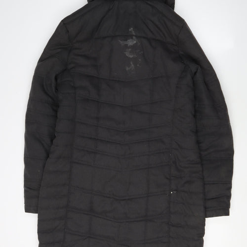 Craghoppers Women's Black Long Puffer Jacket Size 10