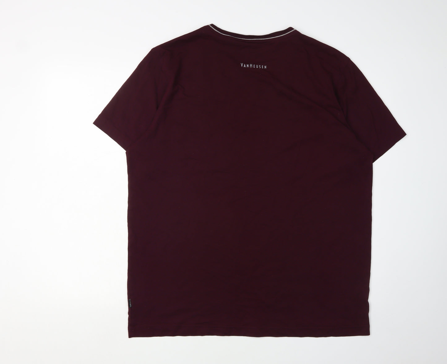 Van Heusen Men's Red XL Crew Neck T-Shirt