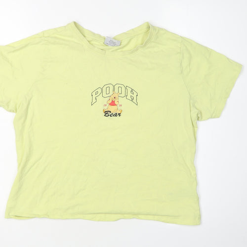 Disney Women's Yellow XL Cartoon T-Shirt
