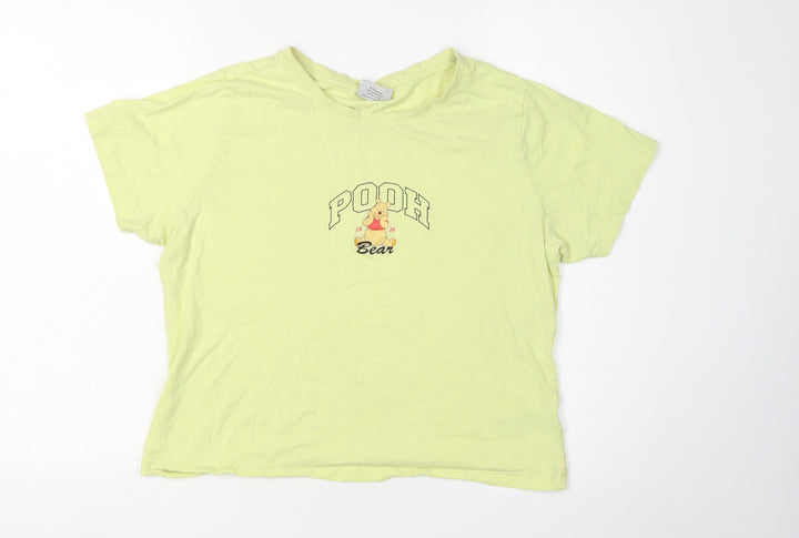 Disney Women's Yellow XL Cartoon T-Shirt