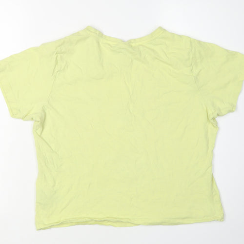 Disney Women's Yellow XL Cartoon T-Shirt