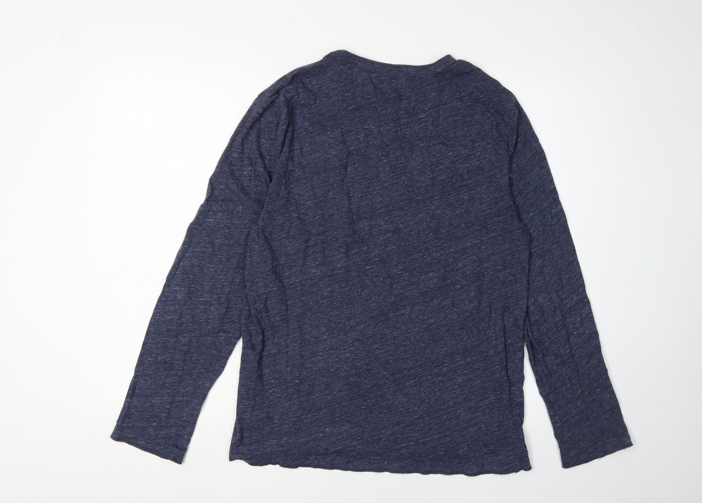 GAP Men's Blue M Crew Neck Long Sleeve T-Shirt
