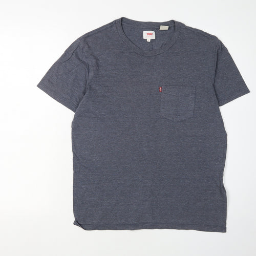 Levi's Men's Grey Crew Neck T-Shirt, Size S, Classic Style