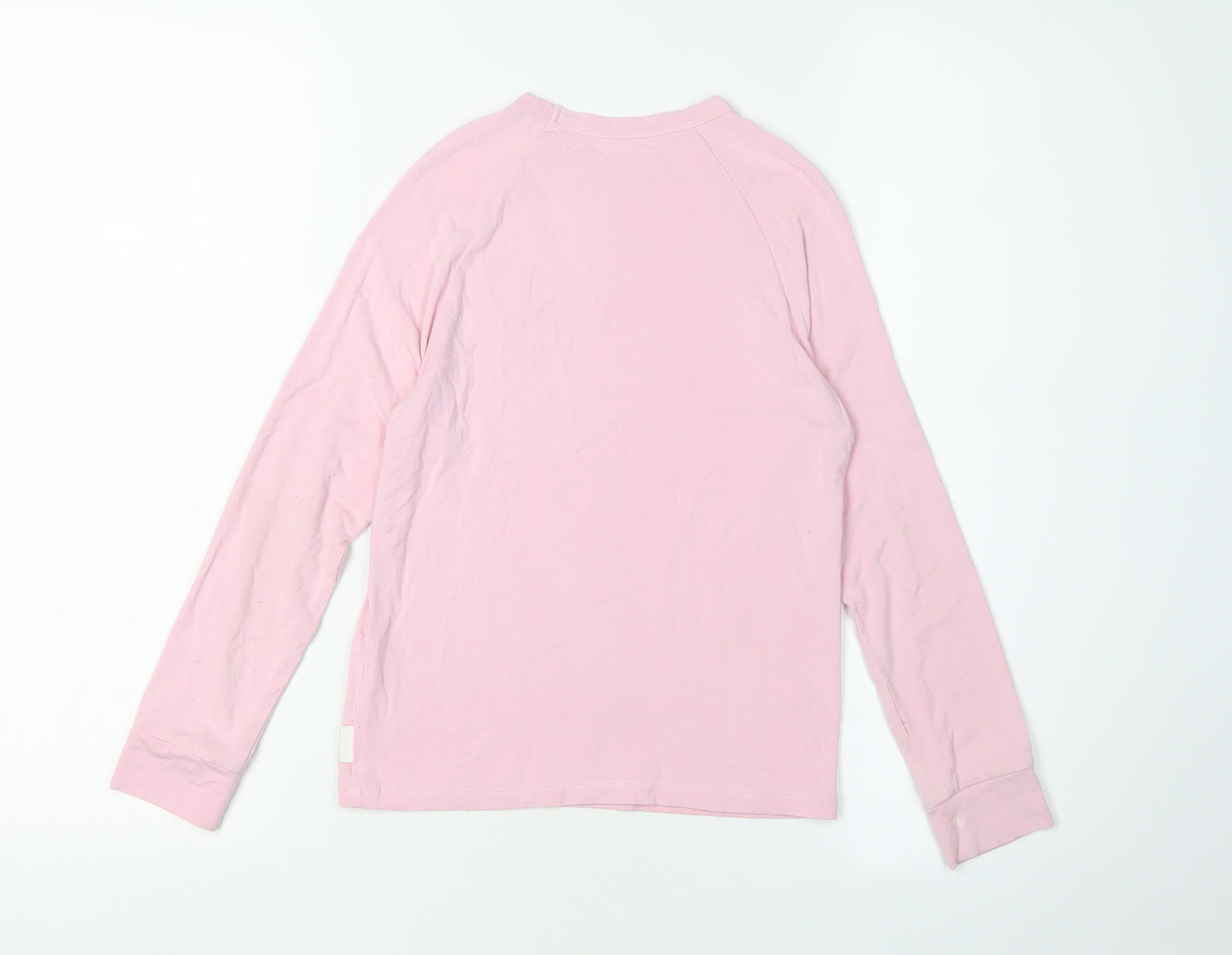 Dinoski Girls Pink Long Sleeve Basic T-Shirt 6-7 Years