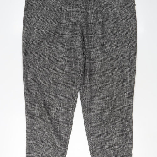 Marc Aurel Women's Grey Cropped Trousers Size 10