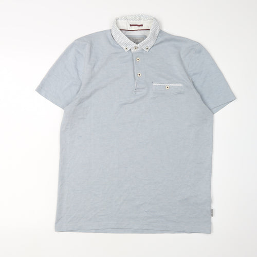 Ted Baker Men's Blue M Polo Shirt, Short Sleeve, Regular Fit
