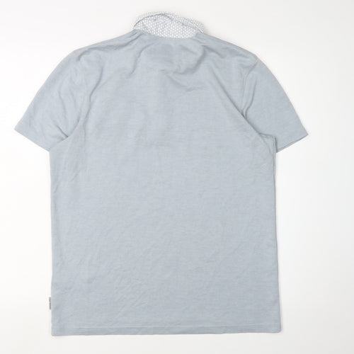 Ted Baker Men's Blue M Polo Shirt, Short Sleeve, Regular Fit