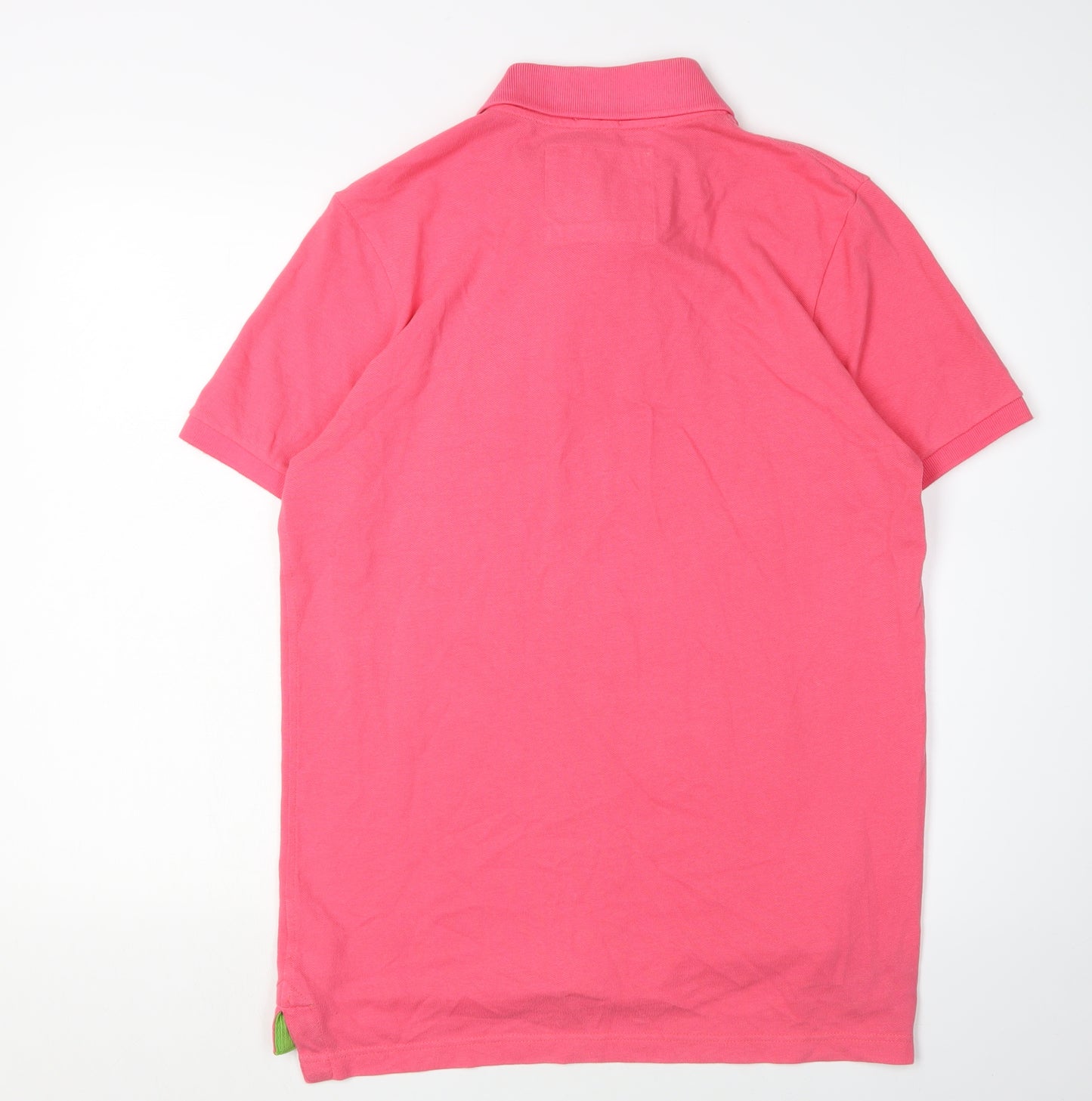 Abercrombie & Fitch Men's Pink Polo Shirt M