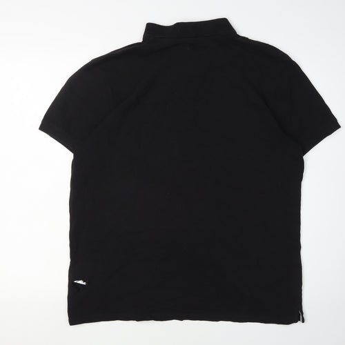 Timberland Men's Black L Polo Solid Slim Fit