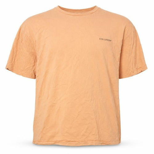 Collusion Beige Crew Neck T-Shirt 2XL Men Unisex