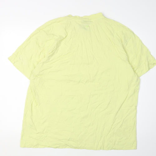 Collusion Men's Yellow 2XL Crew Neck T-Shirt