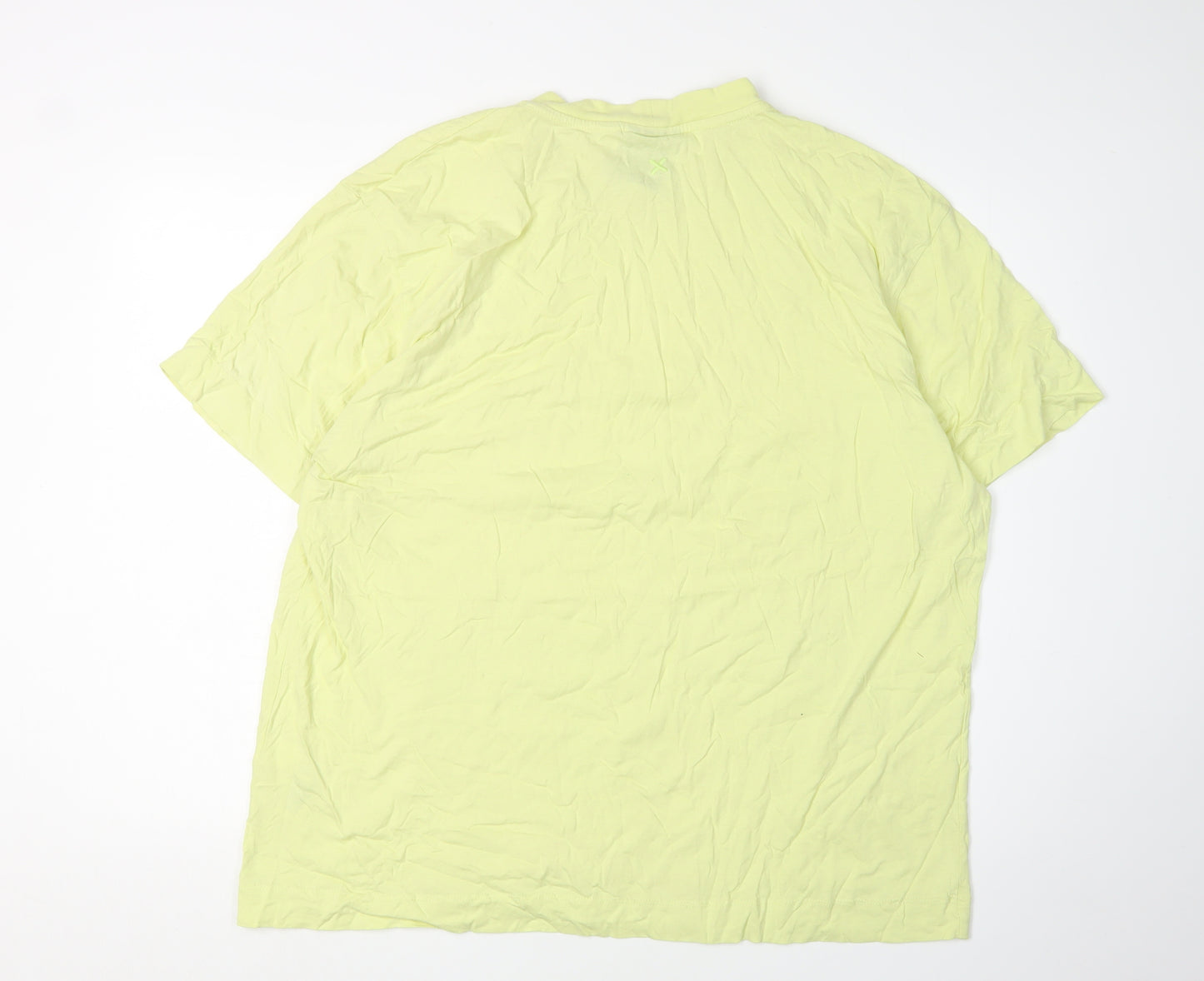 Collusion Men's Yellow 2XL Crew Neck T-Shirt