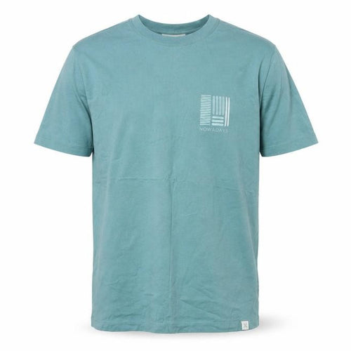 Nowadays Men's Blue Organic Cotton T-Shirt S
