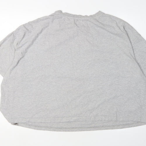 Disney Unisex Grey Mickey Mouse Cartoon T-Shirt 2XL