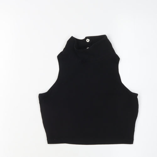 Pineapple Women's Black Cropped Tank Top - Small
