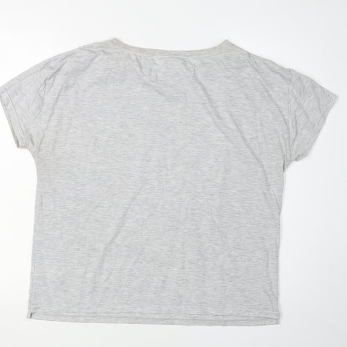 Wonder Woman Women's Grey T-Shirt Superhero Style Size 8