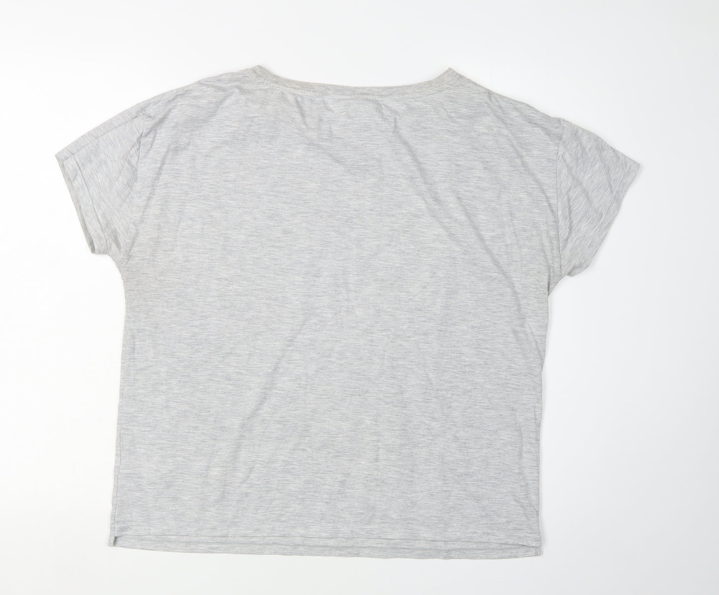 Wonder Woman Women's Grey T-Shirt Superhero Style Size 8