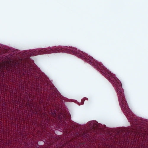 Milette Stuff Women's Red Cardigan Size 10 Buttoned Knitwear