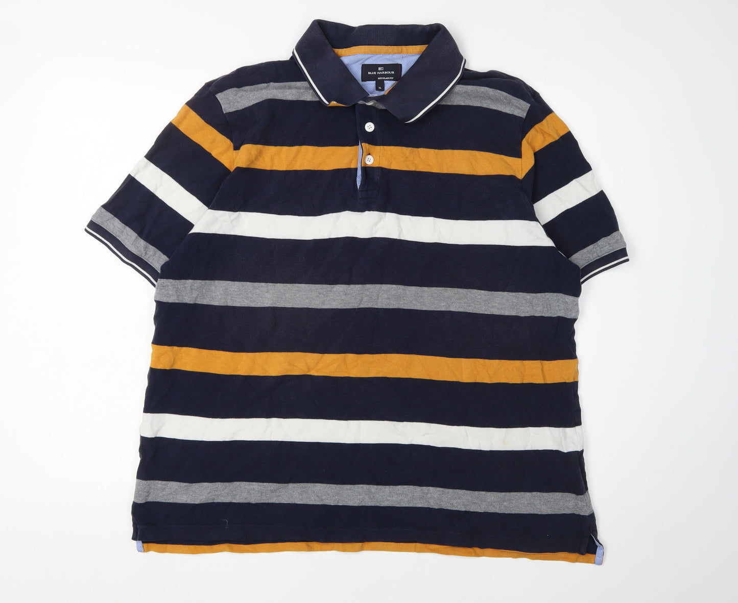 Marks and Spencer Men's XL Striped Polo Shirt