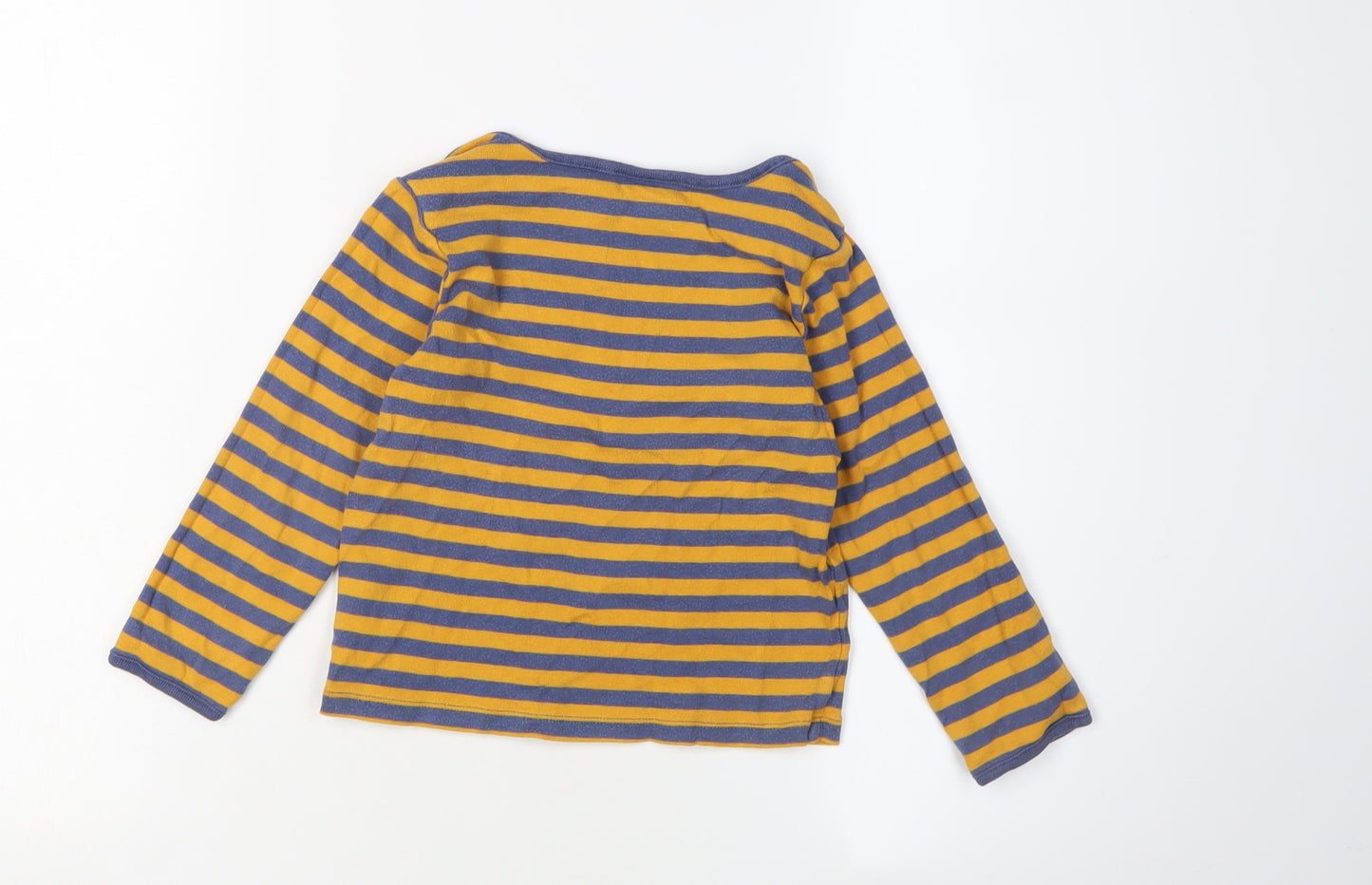 Boden Boys Multicoloured Striped Long Sleeve T-Shirt, 4 Years