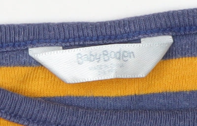 Boden Boys Multicoloured Striped Long Sleeve T-Shirt, 4 Years