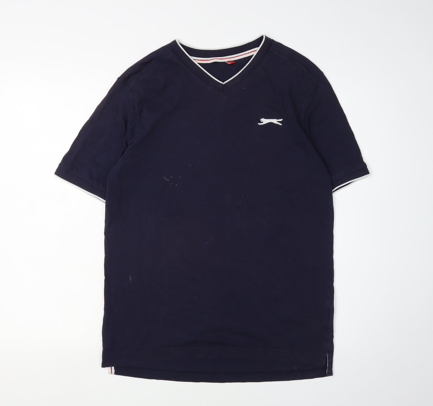 Slazenger Men's Blue V-Neck T-Shirt, Size S