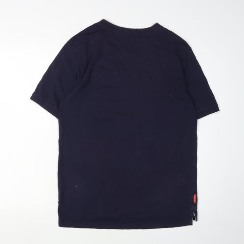 Slazenger Men's Blue V-Neck T-Shirt, Size S