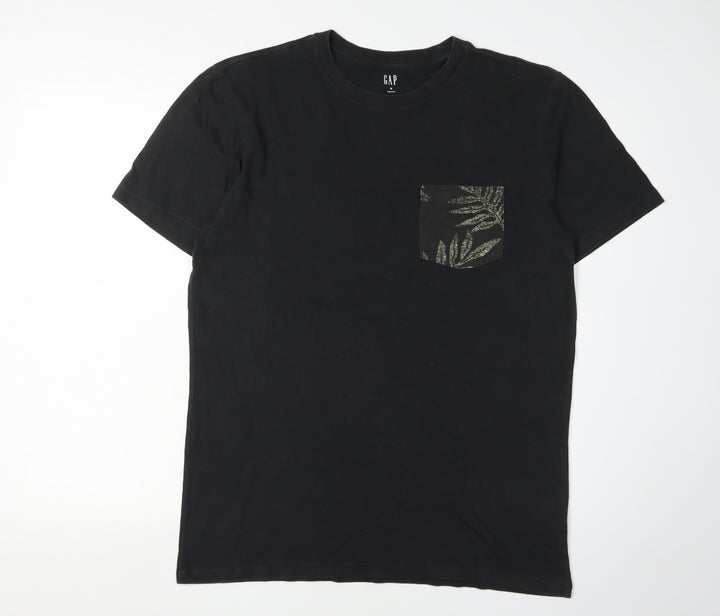 GAP Men's Black Crew Neck T-Shirt M