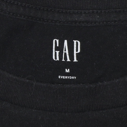 GAP Men's Black Crew Neck T-Shirt M