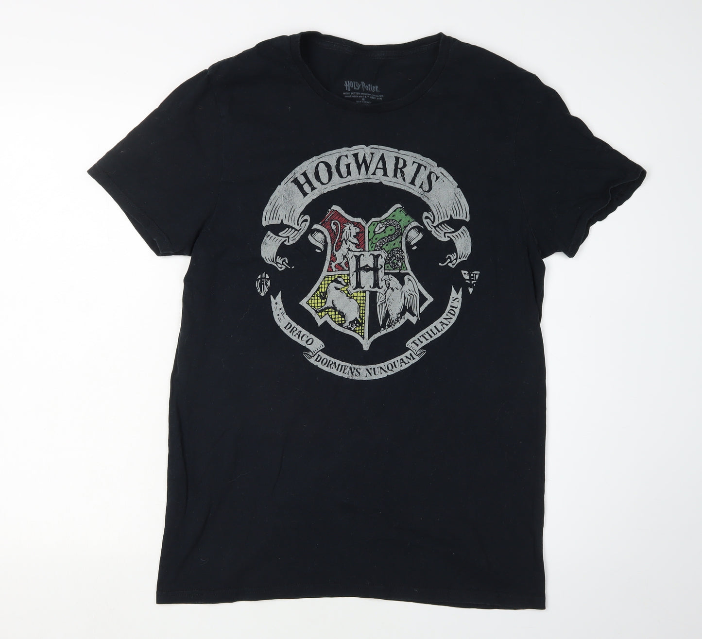 Harry Potter Men's Black L Hogwarts Graphic Tee